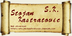 Stojan Kastratović vizit kartica